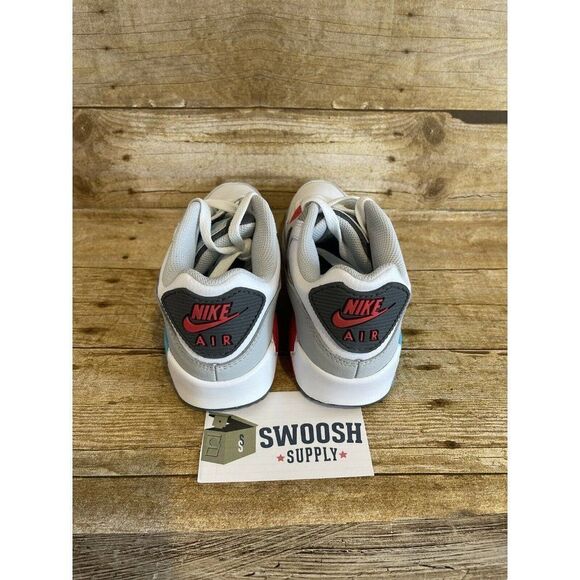 Nike Air Max 90 LTR White Chlorine Blue GS  CD6864-108 New - Picture 4 of 8